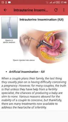 Fertility Treatments android App screenshot 1